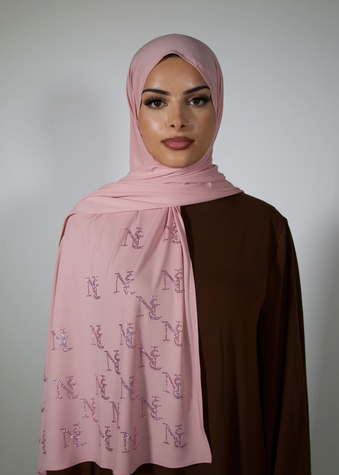 BLUSH SILK- Premium Rhinestone Jersey