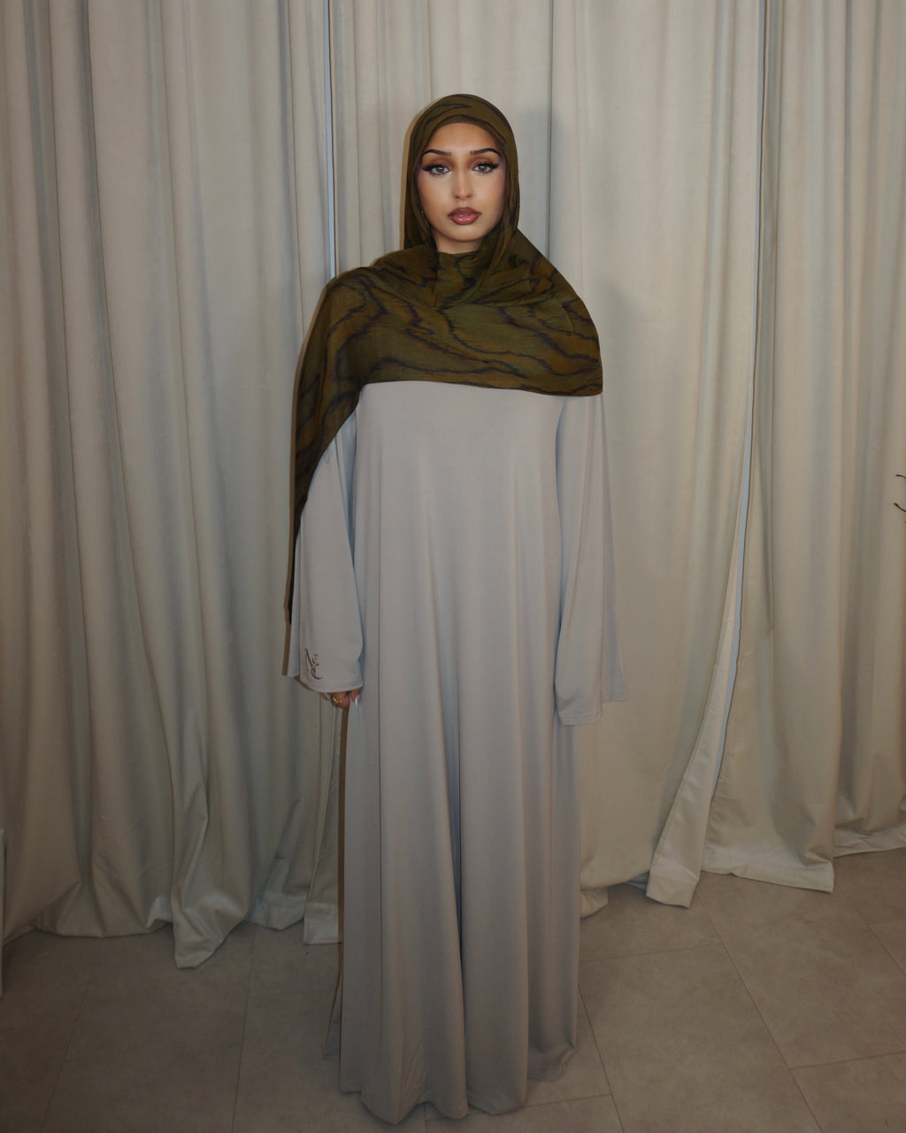 STONE VEIL- Premium Jersey Abaya
