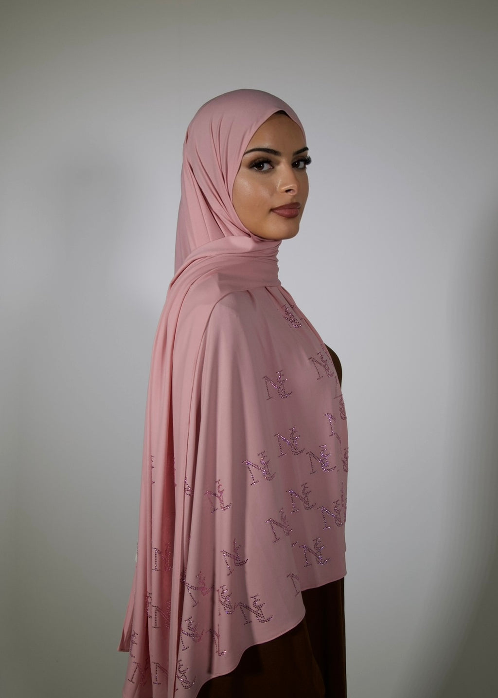 BLUSH SILK- Premium Rhinestone Jersey