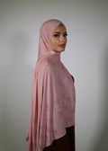 BLUSH SILK- Premium Rhinestone Jersey